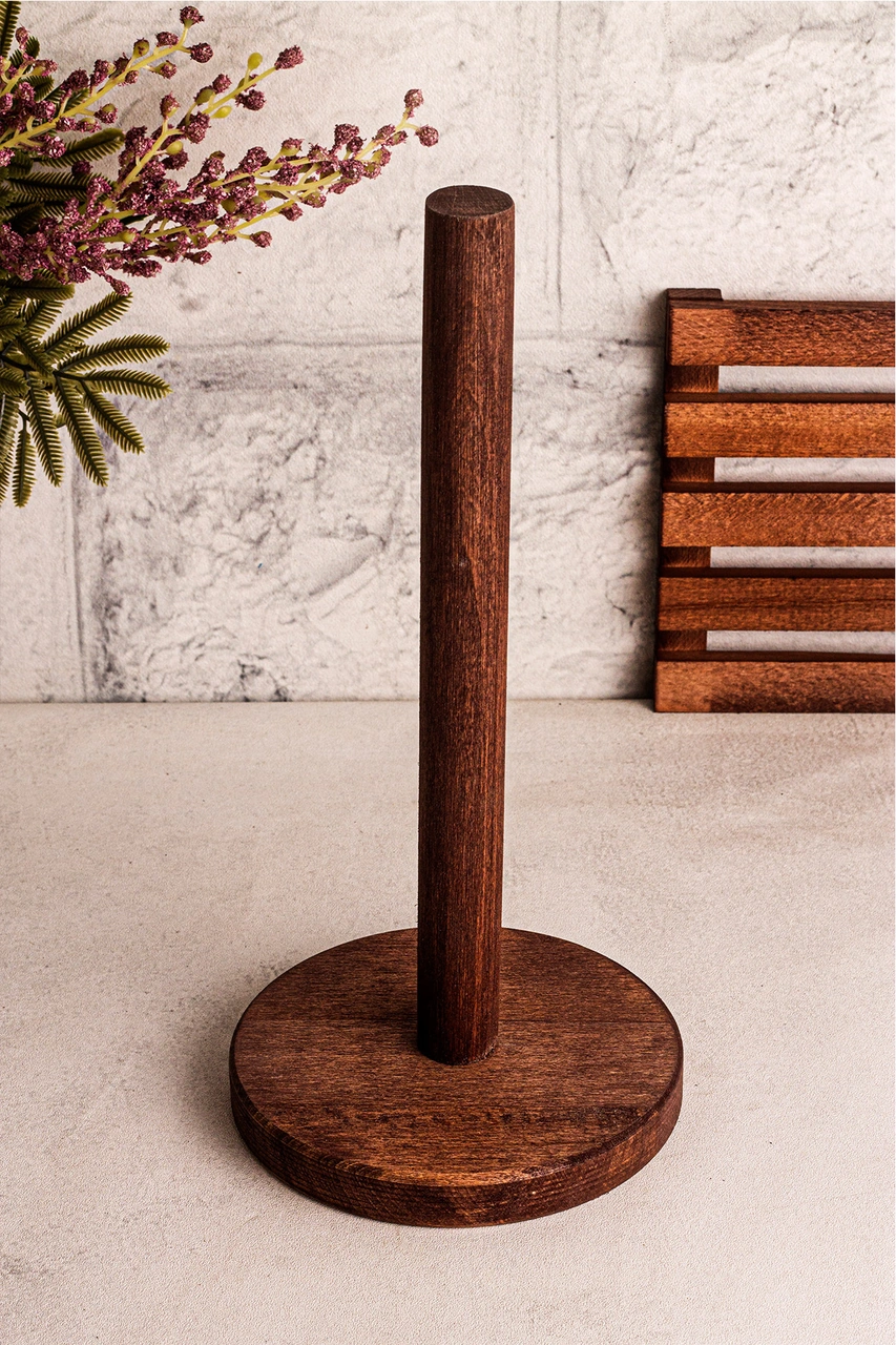 Snippy Peno - Sofra Mutfak Sunumluk Peçetelik Nihale 2'li Sofra Seti Mutfak Düzenleyici Kahverengi