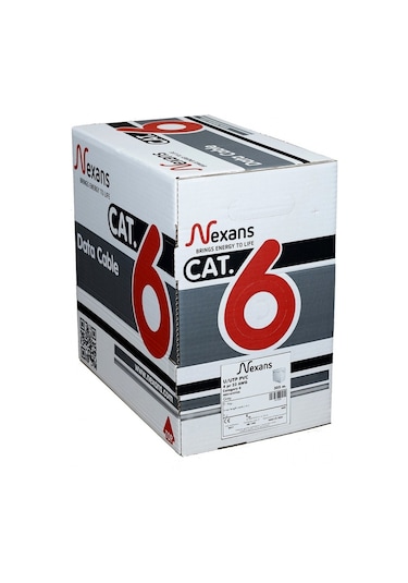 Nexans Cat6, 305m, 23awg 0,58mm , Utp, %100 Bakır, Lszh Halogen Free, Kablo Turuncu