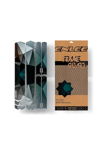 Springsun Enlee Bisiklet Koruma Şeritleri - Su Geçirmez, Çizilmeye Dayanıklı, Kişiselleştirilebilir Bisiklet Aksesuarları Köpekbalığı Desenli