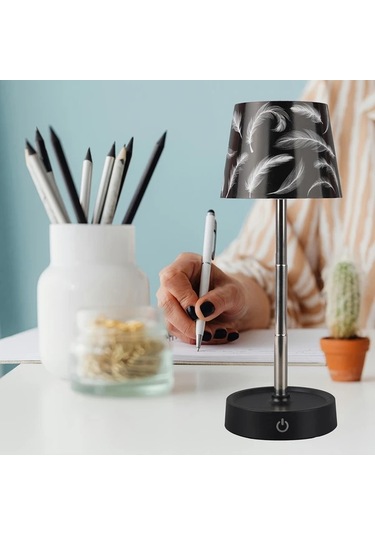 Willowhaven White Paw Yaratıcı Masa Lambası Taşınabilir Ayarlanabilir Işıklı Usb Şarjlı Sensörlü Gece Lambası Füme