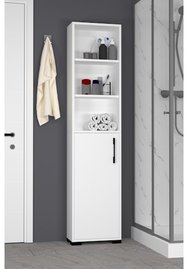 Lizbon No.5 Banyo Dolabı Beyaz