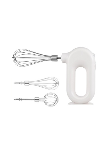 Springsun Kablosuz 4 Hızlı Dikey Mikser - Çırpma, Köpürtme Ve Karıştırma İçin Pratik El Mikseri Beyaz