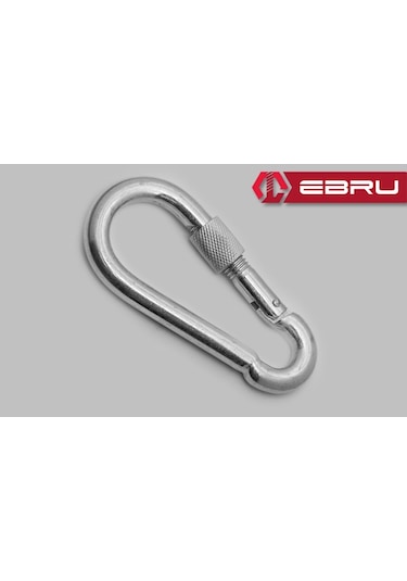 Vidalı Karabina, Kanca, Çengel 10mm - 25 Adet 0-8