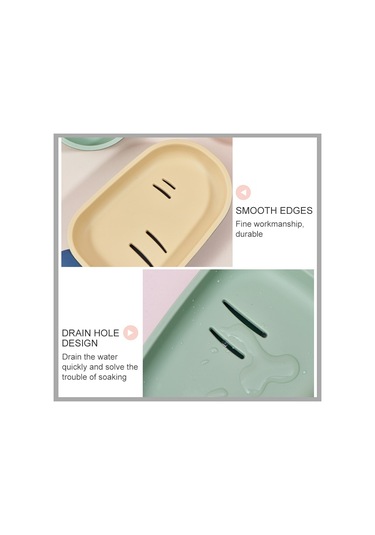 3 Adet Yaratıcı Sevimli Drenaj Çift Katmanlı Ev Tuvalet Sabun Kutusu, Kapaklı Sabunluk Sarı