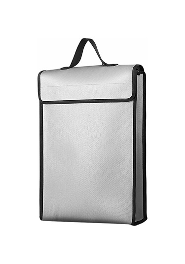 Yanmaz Belge Çanta Su Geçirmez Sıvı Silikon Malzeme Os2719 Gümüş