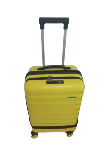 Vegmann Wave Laptop Bölmeli Sarı Kabin Boy Valiz Sarı