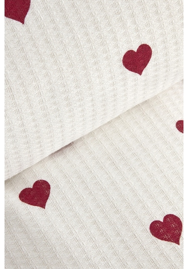 Karaca Home Amour Tek Kişilik Pike Takımı Kırmızı