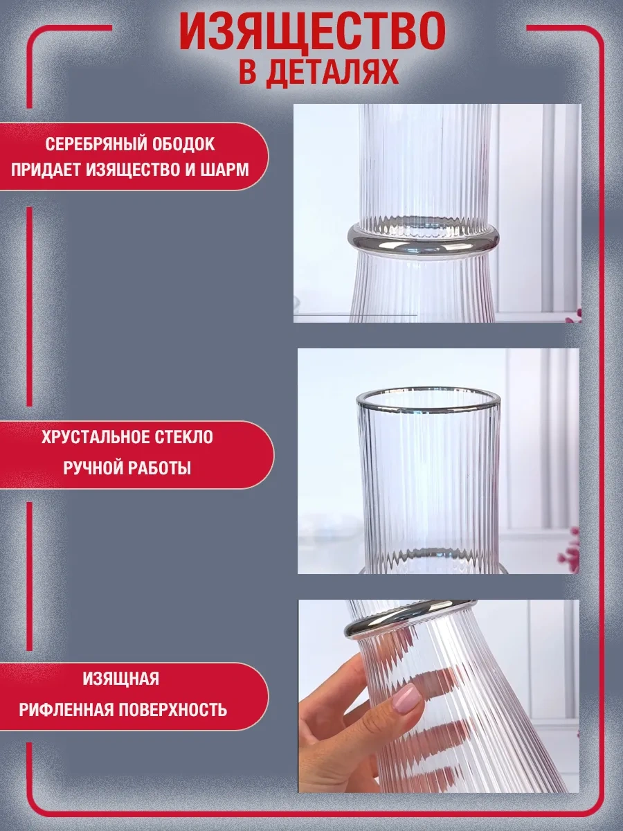 Homelabshop Kapaklı Cam Su Sürahisi 416591567