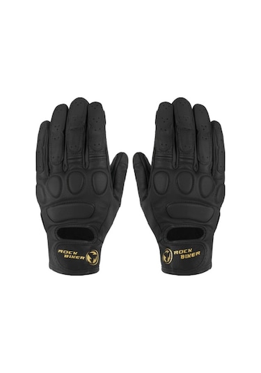 Motosiklet Retro Deri Eldiven Korumalı Dokunmatik Ekran