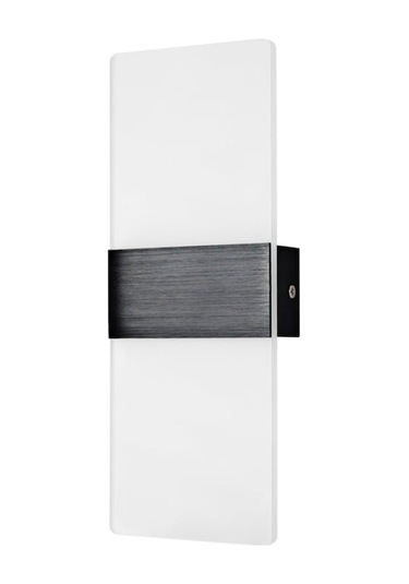 Siyah Su Geçirmez Akrilik Led Duvar Lambası - 4w 110-265v Isık Beyazı - Minimalist Tasarım Siyah Siyah