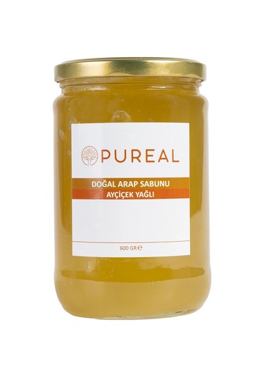 Pureal Doğal Arap Sabunu - Limon Ve Portakal Uçucu Yağlı 600 G Tekli