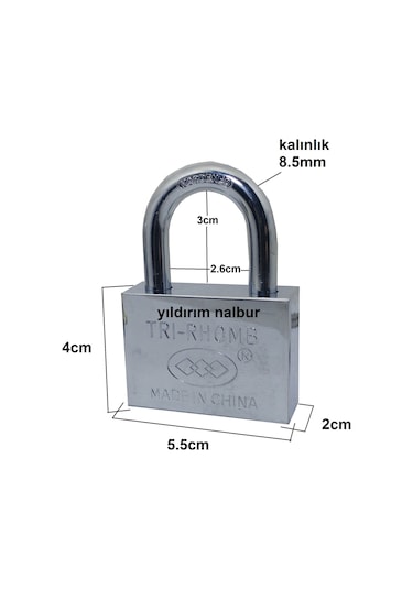 Asma Kilit 6lı Set Merkez Anahtarlı Master Anahtar 6 Adet Emniyet