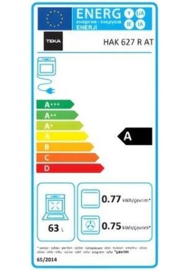Teka HAK 627 R AT 65 LT Ankastre Fırın Antrasit