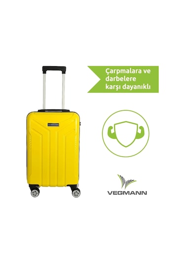 Vegmann Vela Sarı Kabin Boy Valiz Sarı