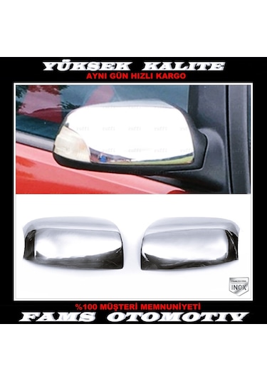 Ford C-max Paslanmaz Krom Ayna Kapağı 2 Prç 2003-2010 (sinyall...