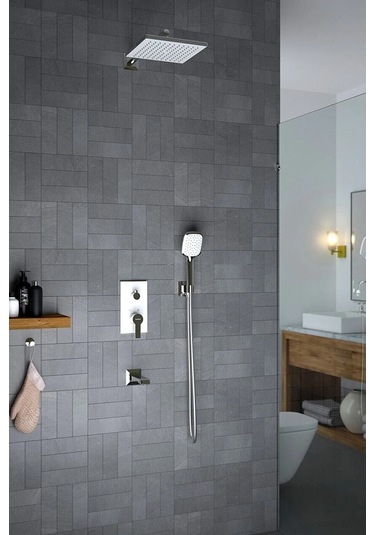 Teska Ciera Üç Yönlü Ppr-C Gövdeli Ankastre Cam Set Siyah