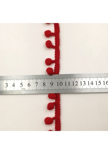 20 Yards Ponpon Dantel Kurdele Kürk Topu Trim Craft Dıy Perde Ev Dekoratif Giysi Dikiş Aksesuarları Yeşil