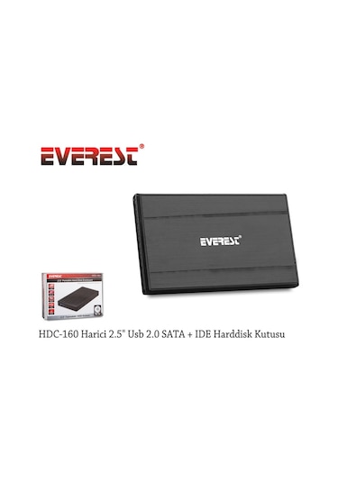 Everest Hdc-160 Harici 2.5 Usb 2.0 Sata + Ide Harddisk Kutusu