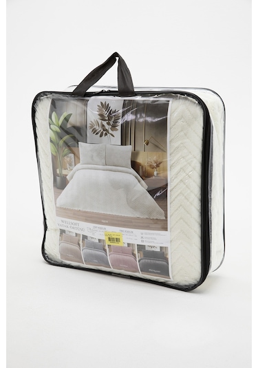 Liena Wellsoft Çift Taraflı 4 Mevsim Tek Kişilik Yatak Örtüsü - K Krem