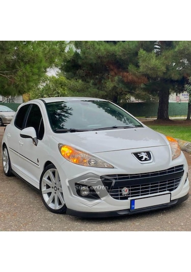 Peugeot 207 2006-2014 Uyumlu Üniversal Astra H Lip Esnek Ön Lip 2 Parça Tampon Altı Dil Karlık Ön Ek 00 Şüscaroto Aksesuar