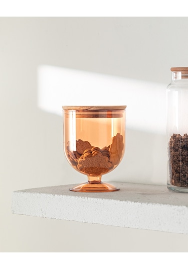 Madame Coco Marion Ahşap Kapaklı 900 ML Saklama Kabı