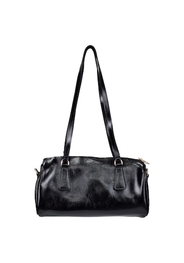 Kadın Silindir Baget El Ve Omuz Çantası Siyah Siyah