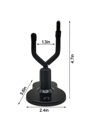 Symbee Duvara Monte Keman Askısı - 2'li Paket, Demir Tabanlı Ve Yay Askılı Siyah