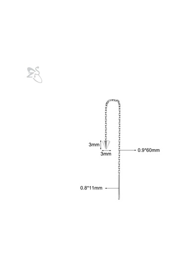 Zs 1-2'li Set 20g Paslanmaz Çelik Zincir Kolye Ve Küpe Seti 60/120 Mm Yıldız Püskül Piercing Takı Hediye Blacksiyah Krom Siyah Krom
