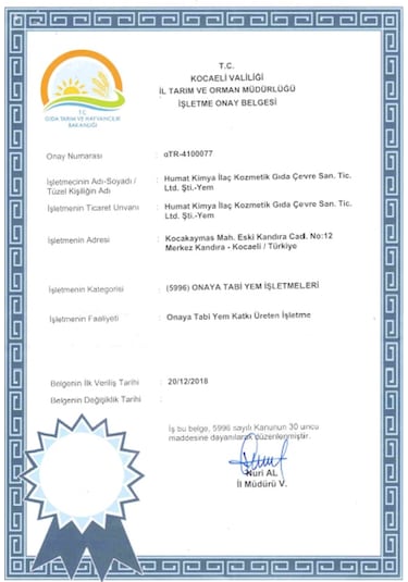 Olvit 20 L Hayvan Beslemesinde Humik Asit