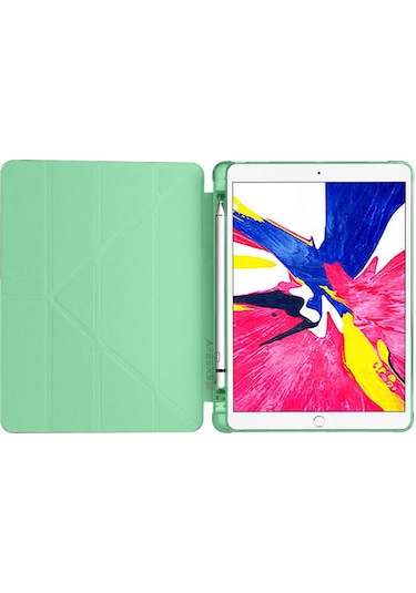 İpad 9.nesil 10.2 İnç 2021 Uyumlu Üçgen Katlanabilir Kaleml