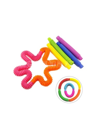 6 Adet Pop Tube Duyusal Oyuncak Fidget Zihinsel Eğitici