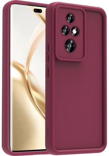 Honor 200 Pro Kılıf Kamera Korumalı Zore Ananas Kapak Mürdüm