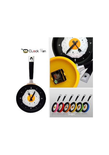 Kenpazar Tava Konseptli Duvar Saati çok Renkli