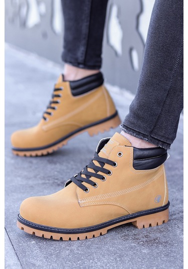 Vojo Arex Suya Dayanıklı Casual Kışlık Erkek Bot 267800001819 33 Sarı Sarı