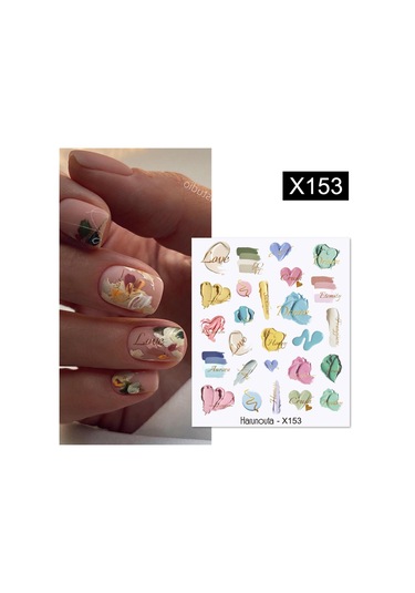 Su Transferli Nail Art Sticker X153 55344-8