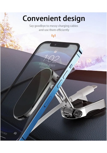 Auris H10 Torpidoya Yapışan Manyetik Araç İçi Telefon Tutucu