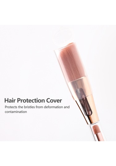 Yifomall Zoreya 4 Ü 1 Arada Taşınabilir Makyaj Fırçası Seti - Yüz, Kaş Ve Göz Farı Uygulama İçin Çok Fonksiyonlu