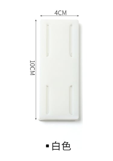 Hangfox Beyaz Duvarlı Elektrik Prizi Sabitleyici - Deliksiz Montajlı Soket, Şarj Aleti Ve Router Saklama Rafı Diğer