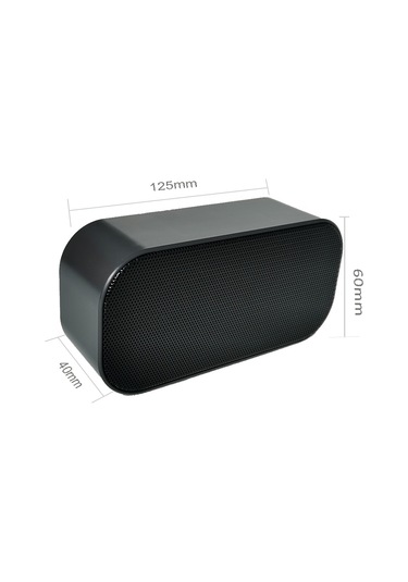 Reedark Siyah Usb Hoparlör 3w Çift Hoparlörlü Minik Masaüstü Müzik Çalar, Plug & Play, 1.1m Kablolu, Abs Malzeme