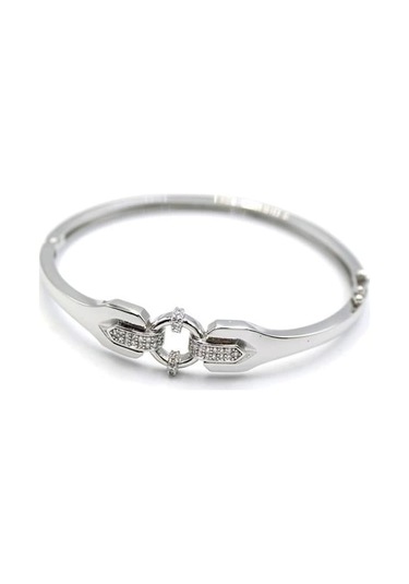 Taşlı Vip Bilezik - Gümüş Çok Renkli