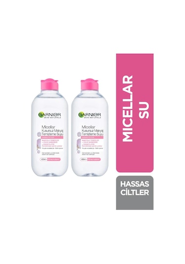 Garnier Micellar Kusursuz Makyaj Temizleme Suyu 400ML 2 Adet