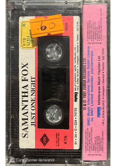 Plak Değildir Kaset Tir Samantha Fox Just One Night Kaset