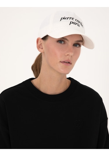 Pierre Cardin Kadın Beyaz Şapka 50317689-vr013 Beyaz