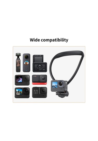 Xuweiwei Puluz Manyetik Hızlı Çıkış Pov Görünüm Montajı İle Tembel Boyun Kolu Siyah Siyah Siyah