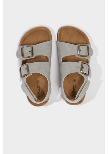 DeFacto Erkek Çocuk Cırt Cırtlı Düz Taban Sandalet C2786A825SMGR2