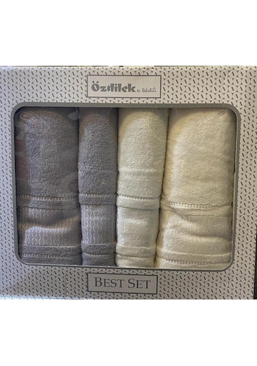 Blossom Krem Gri Hamam Seti