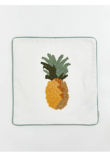 Karışık Ananas Baskılı Kırlent Kılıfı 40x50 Cm