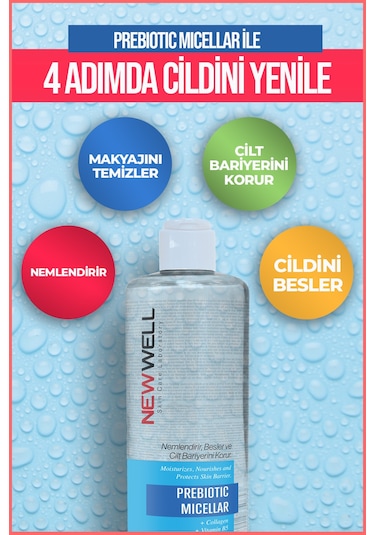 New Well Prebiotic Micellar Makyaj Temizleme Suyu 400 ML
