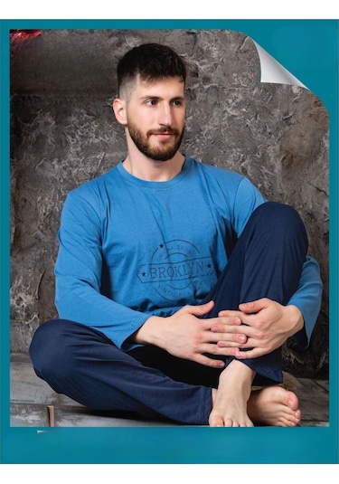 Sude Erkek Süprem Bisiklet Yaka İnce Uzun Kol Pijama Takımı A300/99 - 1 Adet 001 Sude Erkek Süprem Bisiklet Yaka İnce Uzun Kol Pijama Takımı A300/99 - 1 Adet 001