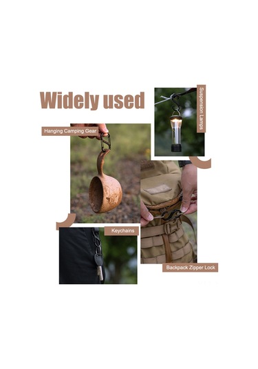 Yifomall Kamp Ve Doğa Etkinlikleri İçin Çift Paket S Tipi Çelik Kanca - Hafif Ve Çok Amaçlı Çantalar İçin Güvenli Asma Aracı